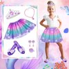 Princess Dress Up for Girls, Dress Up Clothes for Girls with Princess Shoes, Toddler Girls Jewelry Boutique, Pretend Play Gifts for Little Girls Aged 3-6 Years Old