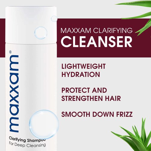 Maxxam Clarifying Shampoo for Color Treated Hair, Deep Cleansing Shampoo with Oat Peptides for All Hair Types, 10 Fl Oz