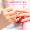 GGSTDDUP 8pcs Nail Polish Remover Pen Gel Nail Polish Corrector Pen Polish Cuticle Nail Edge Cleaning Pen with Cotton Tip for Nail DIY Design Nail Polish Clean Up Tool