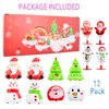 Christmas Small Pull Back Cars & Pop Up Toys,Santa Spring Launchers,Snowman Jumping Popper Toy,Bouncy Spring Toys,Xmas Party Favors Gifts for Kids Classroom Prizes,Goodie Bag Stocking Stuffers,12 PCS