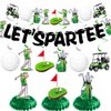 Pre-assembled Golf Birthday Party Decorations Golf Themed Party Decorations Golf Decorations for Party Golf Banner 6 Golf Party Hanging Swirl 3 Golf Honeycomb Centerpieces Par-Tee Time Birthday