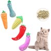 YSSZAM Corn Catnip Toys for Indoor Cats Interactive, Funny Kitten Toy Cat Chew Toy, Gift for Cat Lovers, 5 Different Cute Vegetable Shapes Design Pet Supplies