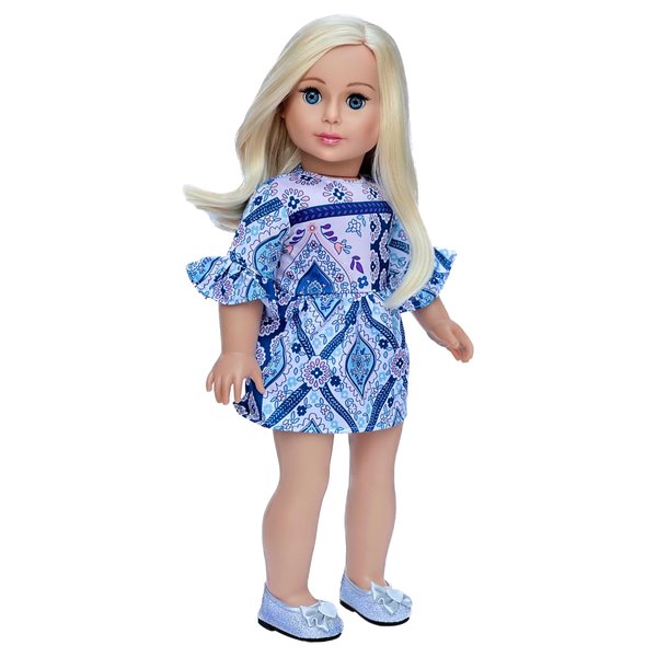 - Party Dress - 18 inch Doll Dress - (Doll Not Included) (Shoes Not Included)