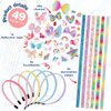 AUAUY Girly Headbands Making Kit for Girls, Fashion DIY Band Hair Accessories for Girls Age 5+, Creative Unicorn Headband Making Kits Toys for Kids Girls Age 5-12 Birthday Gifts & Presents