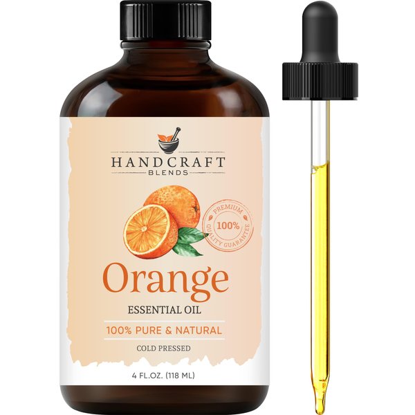 Orange Essential Oil - Huge 4 Fl Oz - 100% Pure and Natural - Premium Grade Essential Oil for Diffuser and Aromatherapy