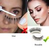 Self-Adhesive Eyelashes, Ksndurn Reusable Thin False Eyelashes - Non-Slip Waterproof False Lashes Without Glue
