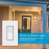Lutron Caseta Smart Lighting Claro Smart Switch for Light Bulbs and Fans, Works w/ Alexa, Apple Homekit, Google Home (Hub Required), Neutral Required, 5A Single-Pole/3-Way, DVRF-5NS-BR, Brown