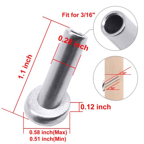 [Patent Design] CKE 40 PCS 30 Degree Angle Cable Railing Corner Protector Sleeve Beveled for 5/32", 3/16" Wire Rope Cable Railing, T316 Marine Grade Stainless Steel Wood Post Protector with Drill Bit