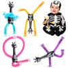 Halloween Party Favors for Kids 4 Pack Telescopic Suction Cup Giraffe Toy Sensory Tubes Classroom Prizes/Non Candy Halloween Treats Goodie Bag Fillers Gifts