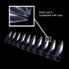 Long Sharp Stiletto Nail Tips with Deep Curve for Nail Art, False, Artificial, Acrylic, Drag Queen Nails, Nail Gloves and Cosplay Claws