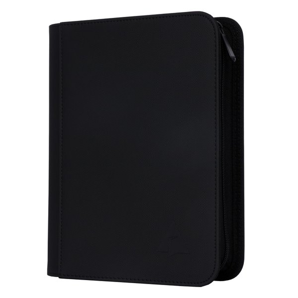 Rayvol Premium 4 Pocket Card Binder, Fits 368 Trading Cards Ringless Trading Card Album Side Loading Pockets with ZIp for TCG