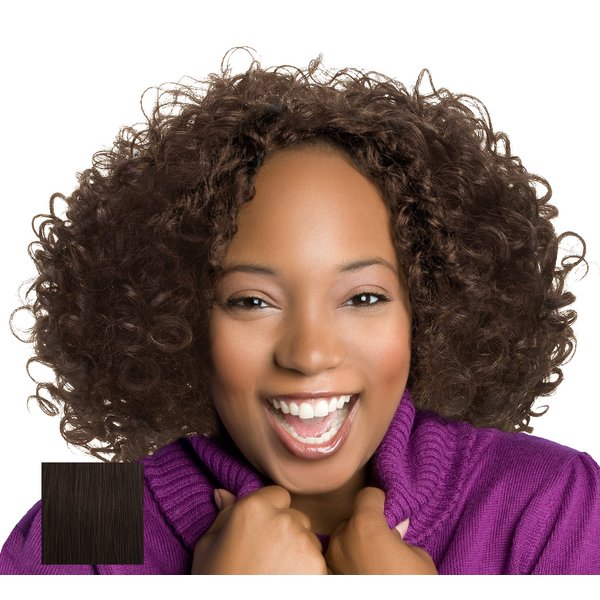 Afro Kinky Curly Wigs,Synthetic Short Hair Wig for African American Brazilian Black Women 13 Inch Brown