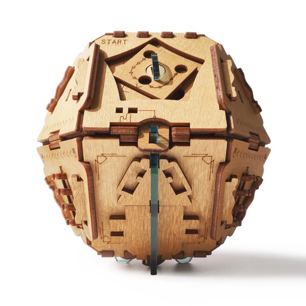 PUZZLE POTATO Philosopher's Stone Puzzle Box - 3D Brain Teaser Puzzle for Adults - Wooden Treasure Chest - Money Puzzle Box for Cash Gift - Escape Room Game