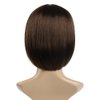 SYXLCYGG Bob Wig Brown Short Wigs With Bangs Flame Retardant 10" Straight Silky Fluffy Womens Hair Wigs Synthetic Black Girl Daily (Free Wig Cap)