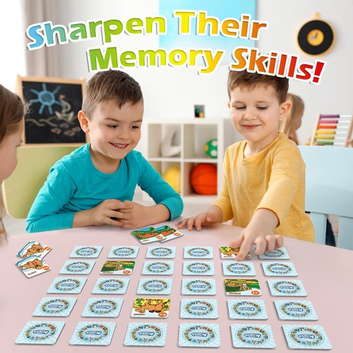 Aizweb Alphabet Match Game,Memory Game,52 Pcs ABC Learning Letter Flash Cards for Toddlers Ages 3 4 5,Educational Toys for Pre K Preschool Kindergarten Learning Activities Classroom Must Haves