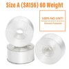 ThreadNanny 144pcs White Prewound Bobbin Thread Plastic Size A (SA156) Works with Brother Embroidery and Sewing Machine Polyester Thread