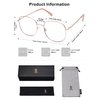 SOJOS Classic Square Blue Light Blocking Glasses for Women Men Stylish Computer Glasses SJ1137, Rose Gold Frame/Anti-Blue Light Lens