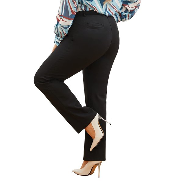 Plus Size Women's Straight-Leg Dress Pants - Slacks for Business Casual,Work Clothes for Office D-3xl