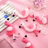 Skylety 8 Pcs 6 Inch Plush Flamingo Party Favors Small Flamingo Stuffed Animal Toy Flamingo Ornaments Keychain Birthday Party Supplies
