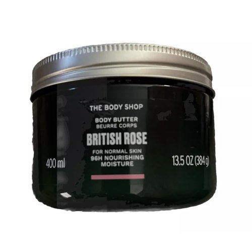 British Rose Body Butter 96H Nourishing Moisture, 400 ML, 13.5 Oz Tub