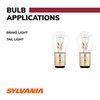 SYLVANIA - 2357 Long Life Miniature - Bulb, Ideal for Daytime Running Lights (DRL) and Back-Up/Reverse Lights (Contains 2 Bulbs)
