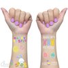Ovasorve Easter Temporary Tattoos, 40 Glitter Styles Easter Bunny Decorations, Easter Egg Fillers, Easter Basket Stuffers, Easter Activities Toys for Kids Girls