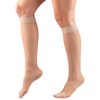Truform Sheer Compression Stockings, 15-20 mmHg, Women's Knee High Length, Dot Pattern, Nude, Medium