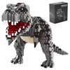 CSNRHG Dinosaur Tyrannosaurus Rex Model Decor Micro Mini Blocks Velociraptor Building Blocks Toy Birthday for Age 6+ Children Adults Teens 1530 Pieces