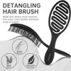 Daily Gard Detangling Brush, Dry and Wet Vented Detangler Hair Brush for Women and Men, Paddle Quick Drying Hairbrush for Wet/Dry/Curly/Thick/Long/Wavy/Damaged Hair, Black