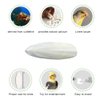 Mivofun Natural Cuttlebone for Birds Parakeets Canaries Cockatiels Small Conures Mynahs Toucans African Greys All Parrots Snails Totoise, with Holder for Bird Cage (3.9-4.5",2PCS)