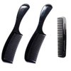 Soft 'N Style (2 Pack) - 8 inch Styling Essentials Round Handle Comb included 5" Favorict Pocket Comb