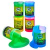 Playbees Glow in The Dark Slime - 6 Pack - Neon Blue, Green, Pink, Yellow Colors - Glowing Slime Kit for Kids - Party Favors, Goody Bag Fillers