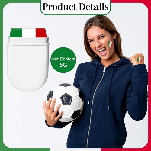 Vtrem Camo Face Body Paint Stick: Face Body Paint for Sports Events Fans Flag Color Face Paint Stick for Athletes Men Women Green White Red