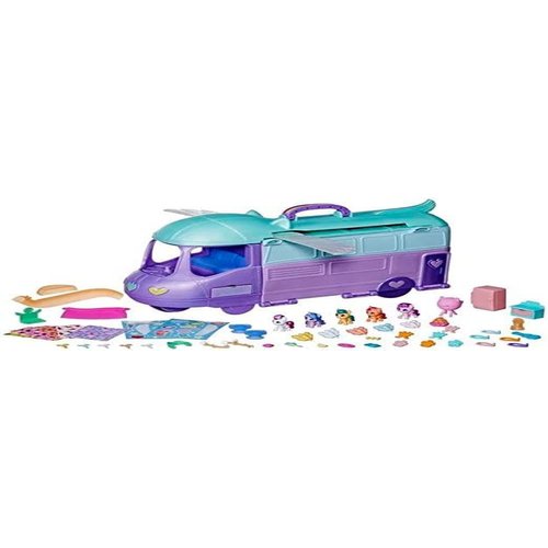 My Little Pony Playset Mini World Magic Mare Stream, Buildable Trailer Camper Van, Mini Toys for Girls and Boys Age 5 and Up
