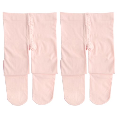 Dancina Toddler Dance Tights Girls Ballerina Soft Stockings S (3-5) Ballet Pink x2