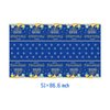 Frerand 2Pcs Hanukkah Rectangle Tablecloths for Birthday Party Supplies,Disposable Table Cover for Hanukkah Party Decorations Rectangle Tables 87"X51",2 Pack