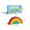 Wooden Rainbow, Stacking Learning Toy for Kids Toddlers Baby, 7 Pieces Bright Colors Rainbow, Building Blocks Game. Rainbow Arch Puzzle Tunnel. Rainbow Stacker Puzzle. Rainbow Toy.