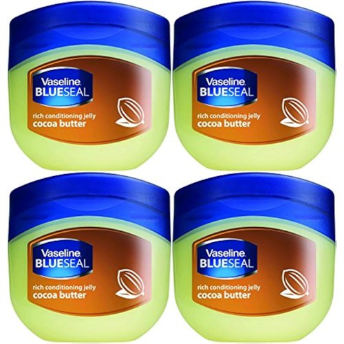 Vaseline Rich Conditioning Petroleum Jelly, Cocoa Butter, 3.4 Ounce (Pack of 4)
