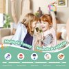 Mini Karaoke Machine for Kids, 2025 Latest Portable Bluetooth Speaker with 2 Wireless Microphones & LED Light for Girls Boys, Small Magic Sing Christmas Birthday Party Gifts Toys