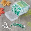 Dental Floss Picks, 2 Travel Floss Cases,100 Counts,Each Individually Wrapped, Dental Flossers,Floss Sticks,Tooth Floss,Dental Sticks,Teeth Flossers Picks, Gift 1 Mini Toothpick Box.