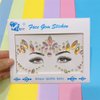 glow in the dark face gems stick on face jewels festival rave outfit mermaid rhinestone diamond pastie fluorescent body glitter jewels halloween face makeup (tp319 around eyes)