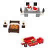 General Jim's Building Blocks Toy Bricks House Furniture Toy Set for Bedroom Living Room & Dining Room for City Street Houses Fun for Teens or Adults