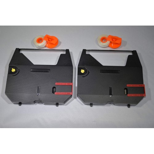 FJA Products Compatible Typewriter Ribbons & Correction Tape Spools for Brother ML-100 / ML-300 / ML-500 Typewriters. Includes 2 Black Typewriter Cassettes and 2 Lift Off Correction Spools