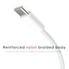 AJJ 140W USB C to Magnetic 3 Charging Cable Compatible with MacBook 2021-2024 M1 M2 M3,2M-White