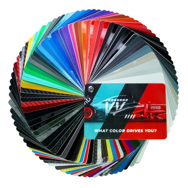 VViViD Vinyl Car Wrap Color Deck Vinyl Sample Book With Presentation Box