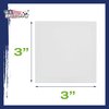 U.S. Art Supply 3" x 3" Mini Professional Primed Stretched Canvas (1-Pack of 12-Mini Canvases) - Ideal for Painting & Crafts