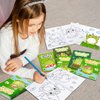ANGOLIO 24Pcs Frog Mushroom Coloring Book Bulk for Kids Kawaii Frog Activity Book Cartoon Animals DIY Art Booklet for Kid Birthday Party Gift Goodie Bags Filler School Prize