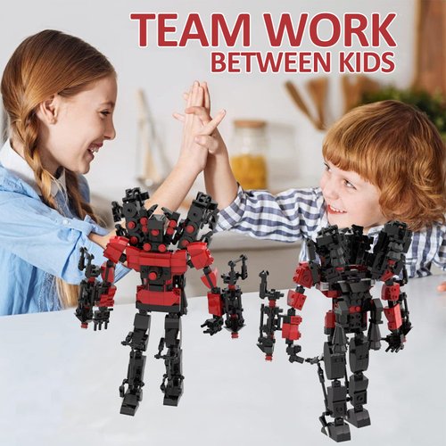 Huncdfe Toilet Blocks Toys TV Building Blocks Toys, Imaginative Construction Playset Blocks Action Figure,Birthday Building Blocks for Adults Kids Fans 575PCS