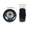 Diameter 1.8in Wear-Resistant Mute Luggage Suitcase Replacement Wheels Rubber Swivel Caster Wheels Repair Kits 4 Wheels