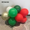 Christmas Balloon Garlands Arch Kit 161pcs with Red Green White Gold Balloons Candy Cane Swirl Gingerbread balloon Santa Claus Foil Balloons for Merry Xmas Friendsmas Party Decorations Party Supplies